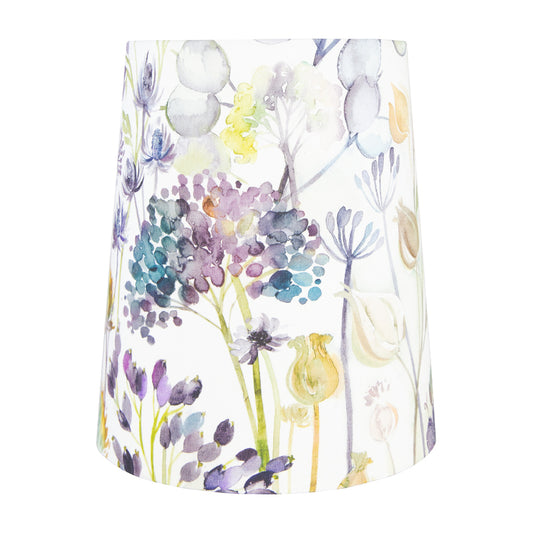 Voyage Hedgerow Blue Tall French Drum Lampshade