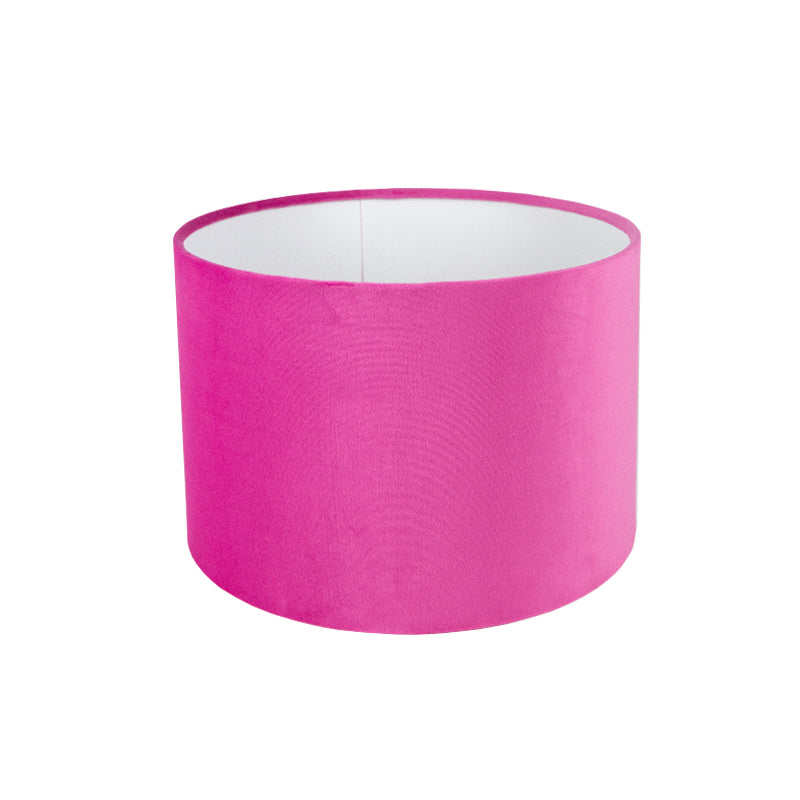 Hollyhock Velvet Drum Lampshade