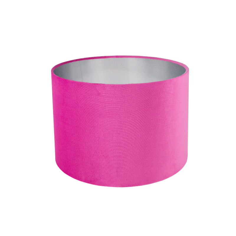 Hollyhock Velvet Drum Lampshade
