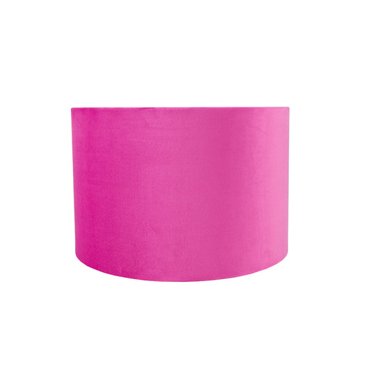 Hollyhock Velvet Drum Lampshade