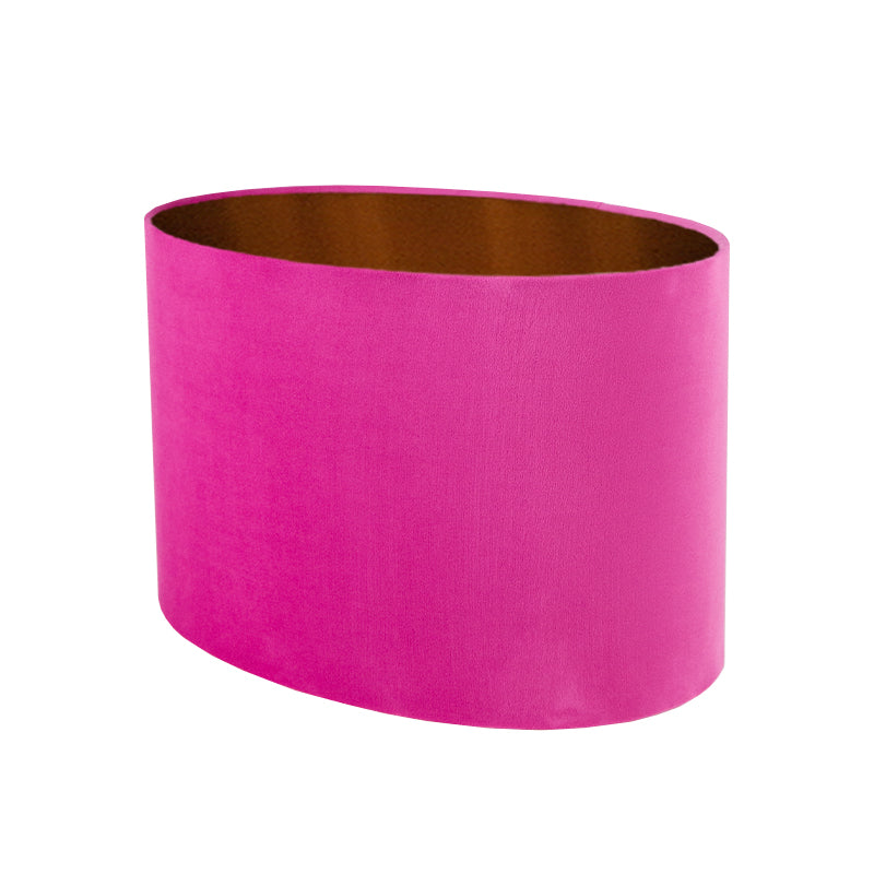 Hollyhock Velvet Oval Lampshade