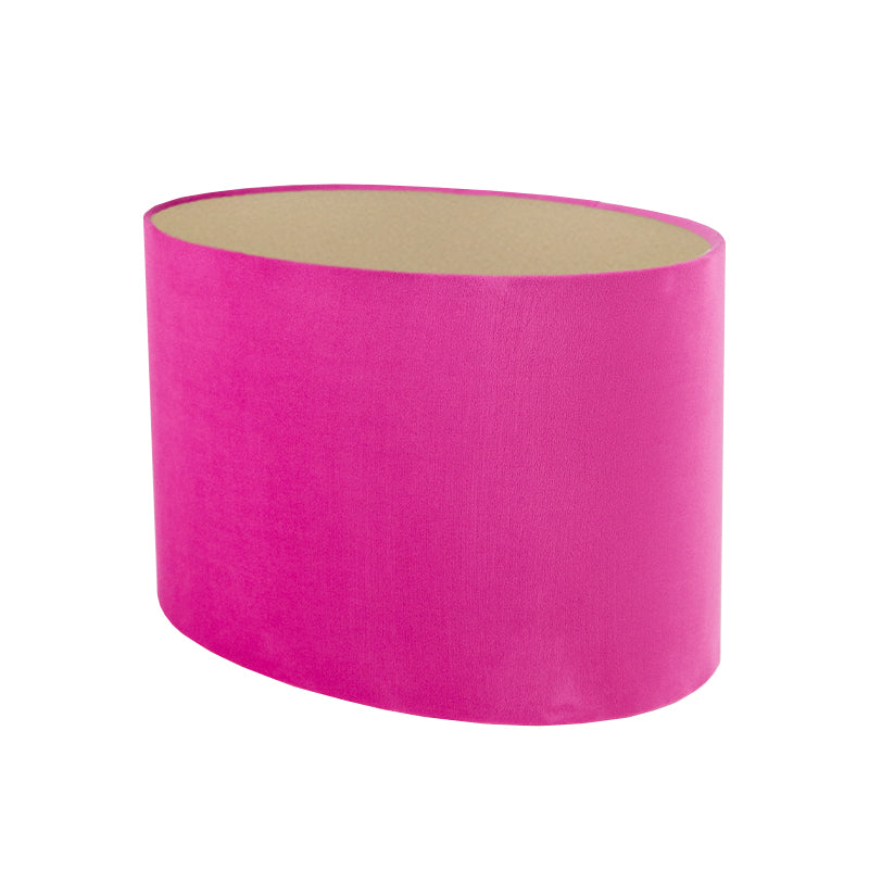 Hollyhock Velvet Oval Lampshade