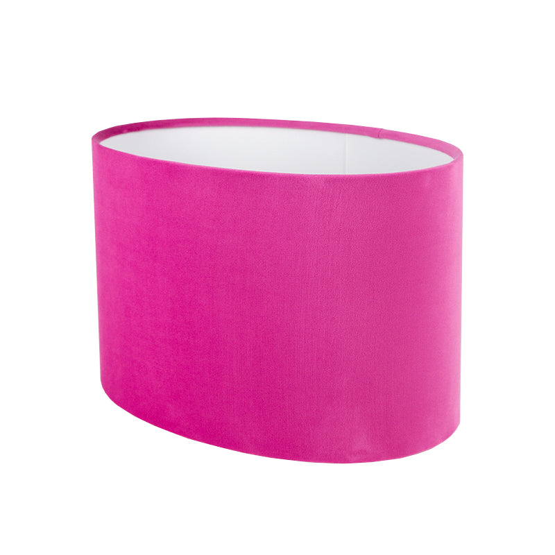 Hollyhock Velvet Oval Lampshade