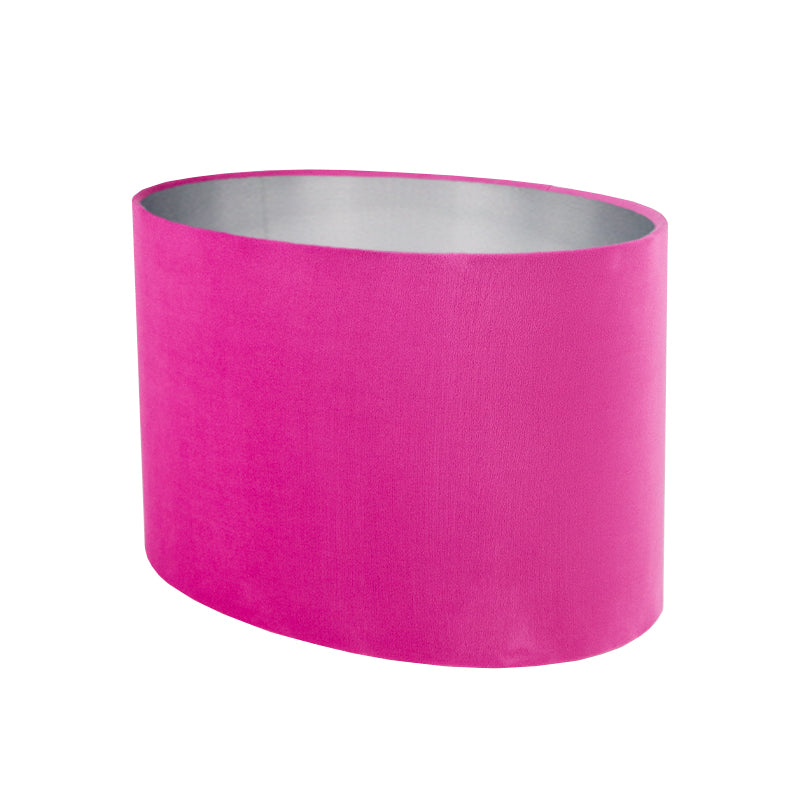 Hollyhock Velvet Oval Lampshade