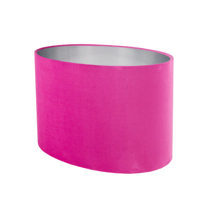 Hollyhock Velvet Oval Lampshade
