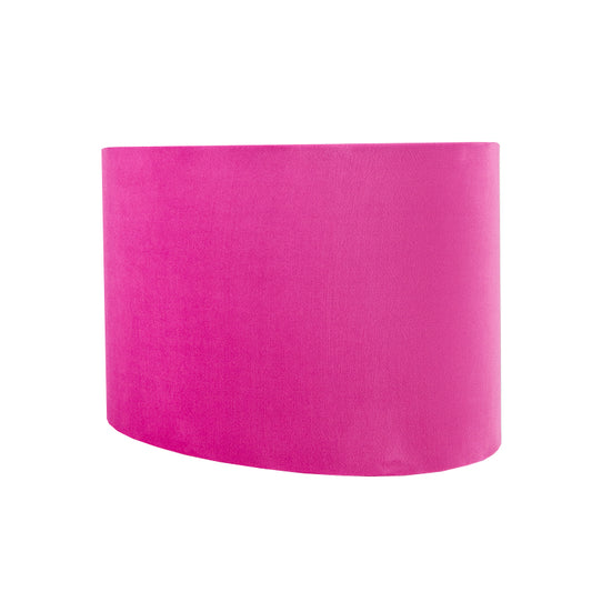 Hollyhock Velvet Oval Lampshade