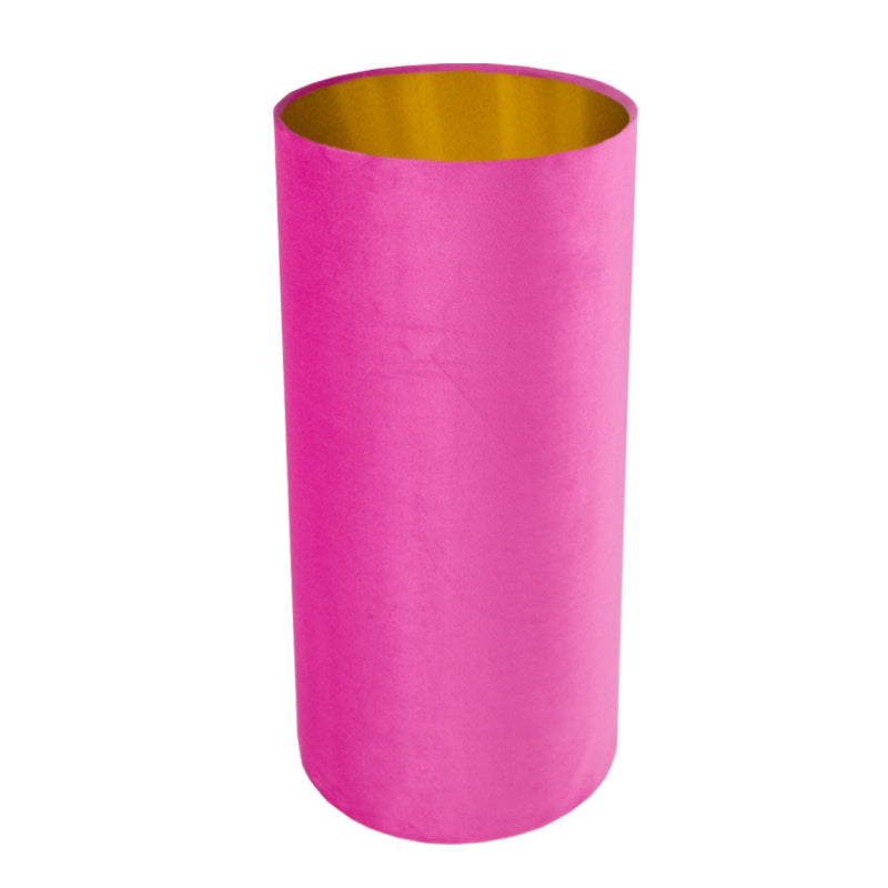 Hollyhock Velvet Tall Drum Lampshade