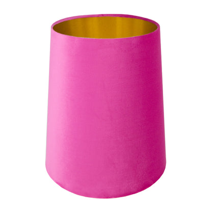 Hollyhock Velvet Tall French Drum Lampshade