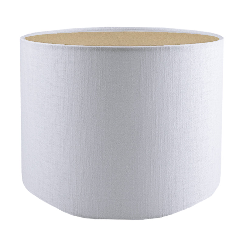 Ivory Satin Drum Lampshade