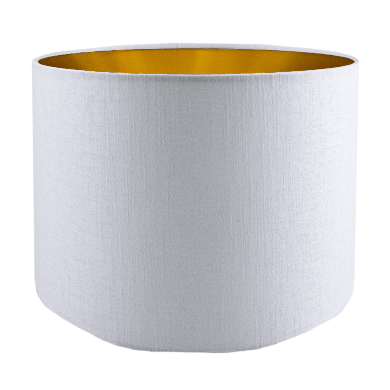 Ivory Satin Drum Lampshade