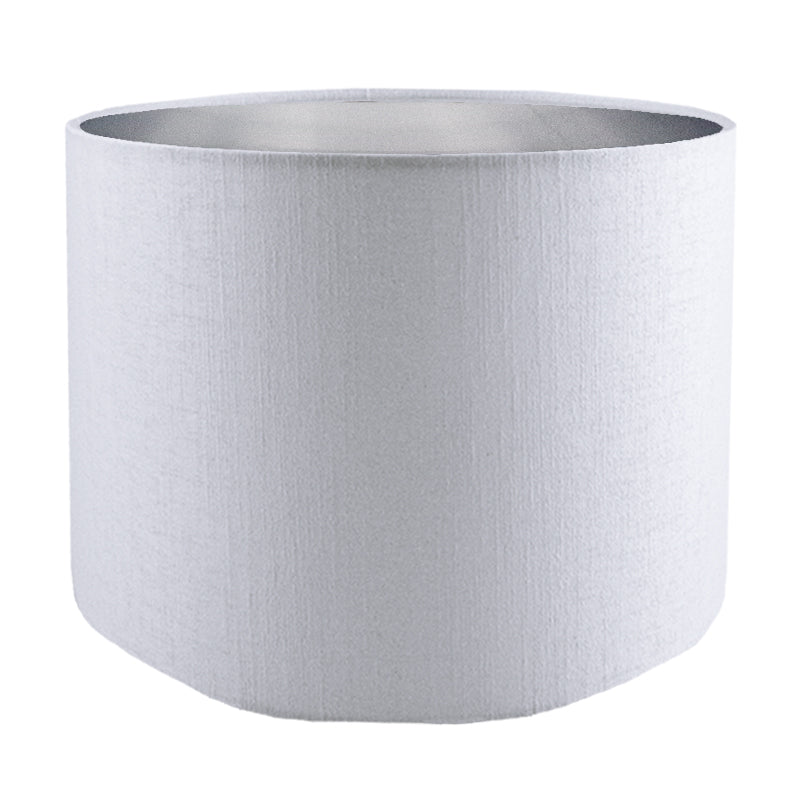 Ivory Satin Drum Lampshade
