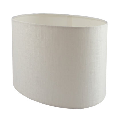 Ivory Satin Oval Lampshade