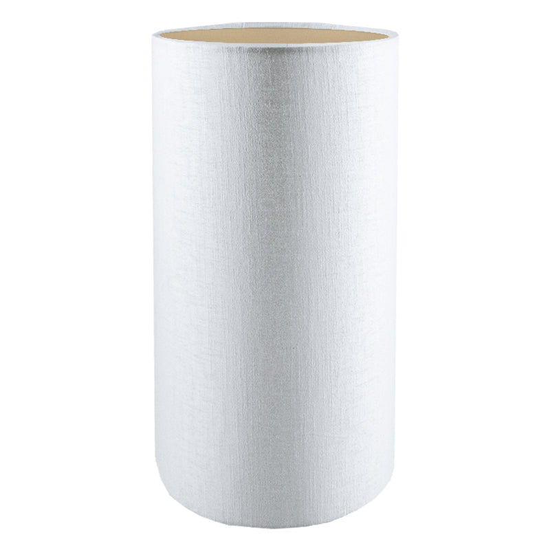 Ivory Satin Tall Drum Lampshade