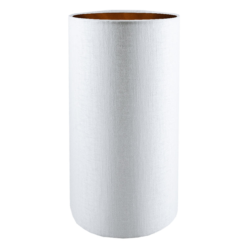 Ivory Satin Tall Drum Lampshade