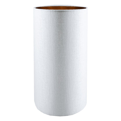Ivory Satin Tall Drum Lampshade