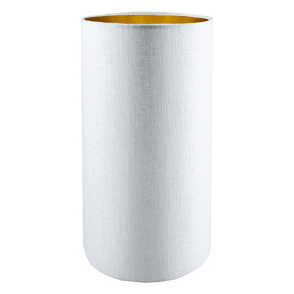 Ivory Satin Tall Drum Lampshade