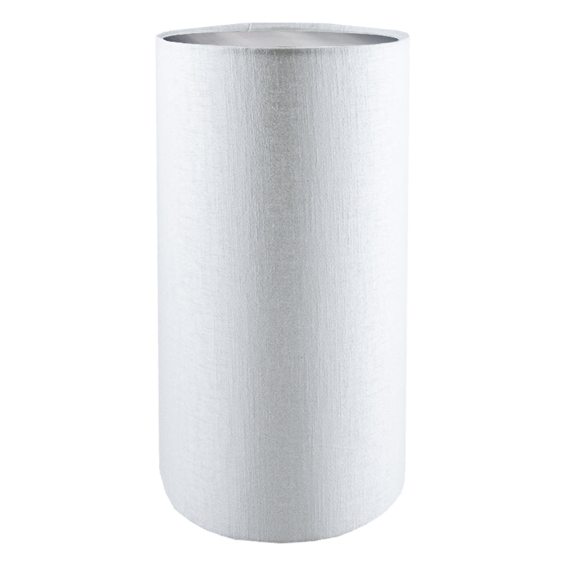 Ivory Satin Tall Drum Lampshade