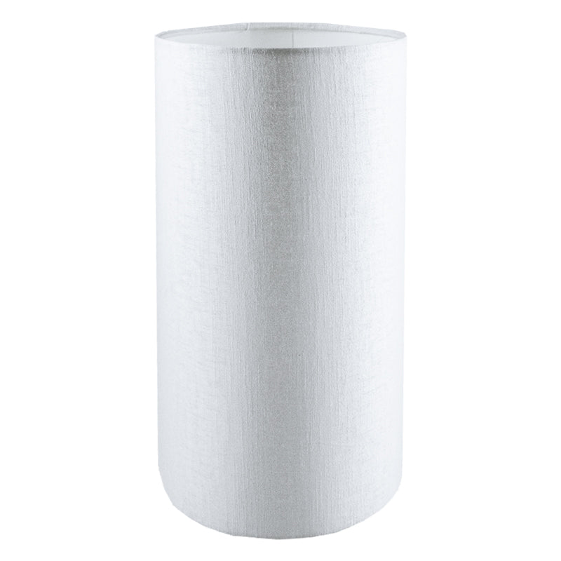 Ivory Satin Tall Drum Lampshade