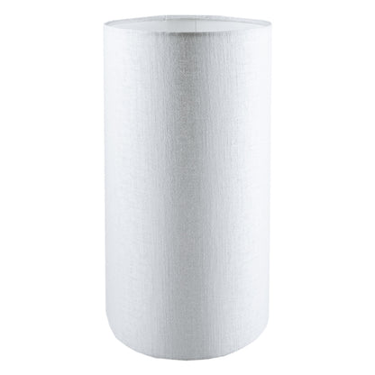 Ivory Satin Tall Drum Lampshade