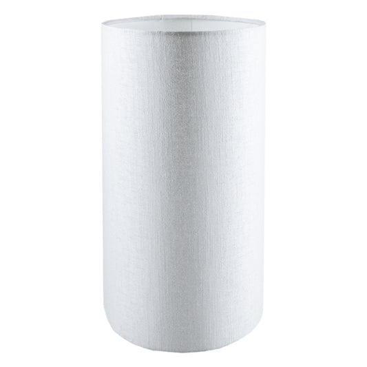 Ivory Satin Tall Drum Lampshade