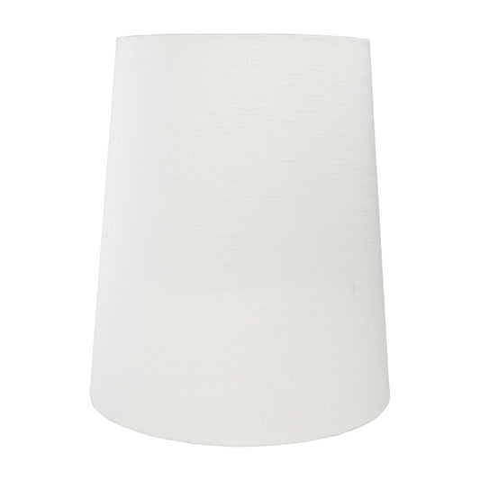 Ivory Satin Tall French Drum Lampshade