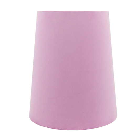 Lavender Velvet Tall French Drum Lampshade