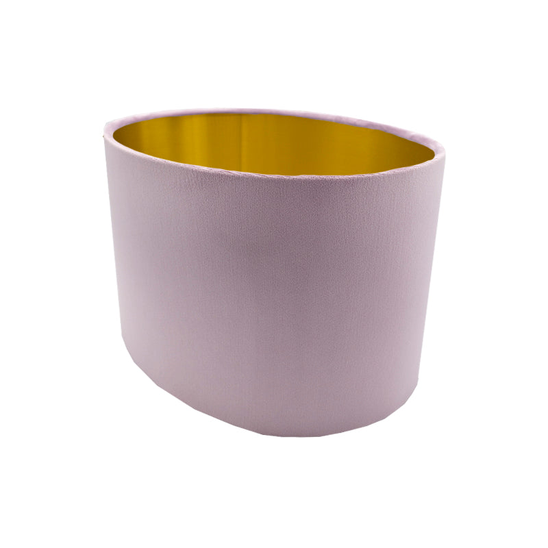 Lavender Velvet Oval Lampshade