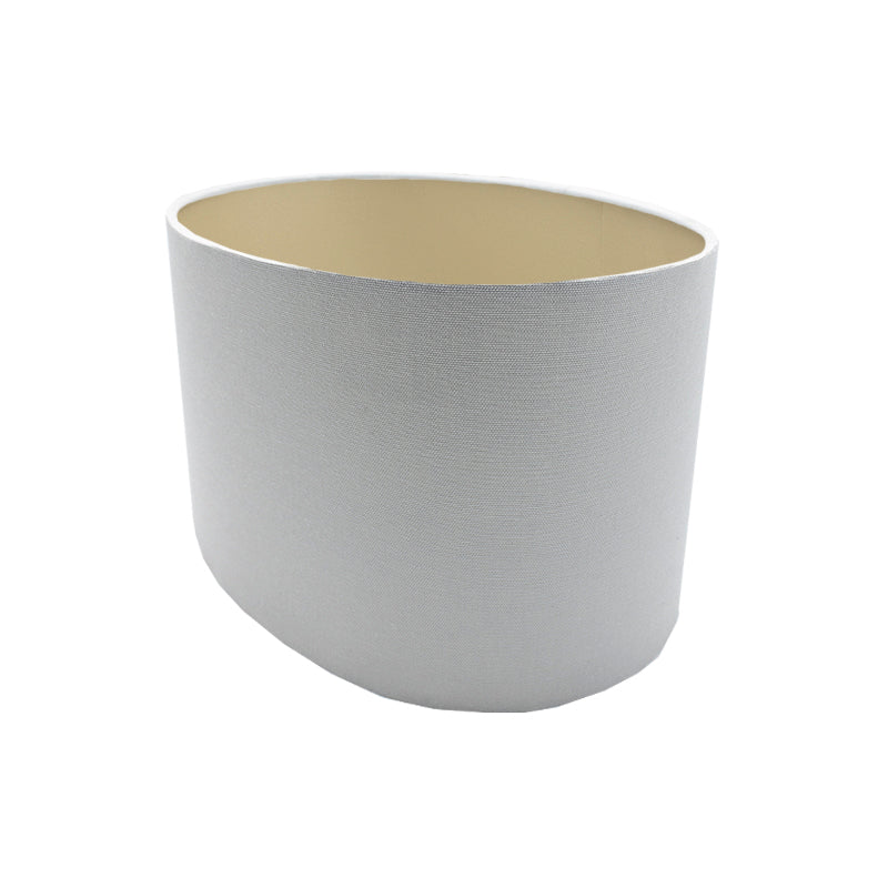 Light Grey Oval Lampshade