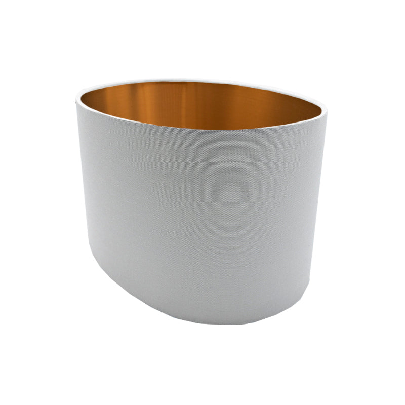 Light Grey Oval Lampshade