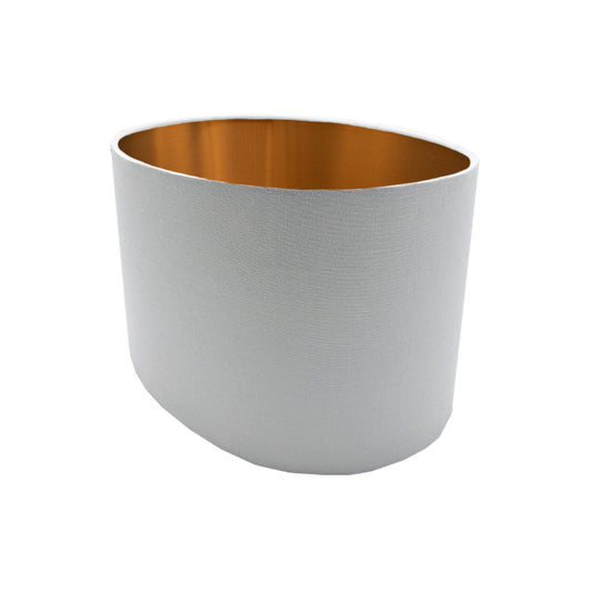 Light Grey Oval Lampshade