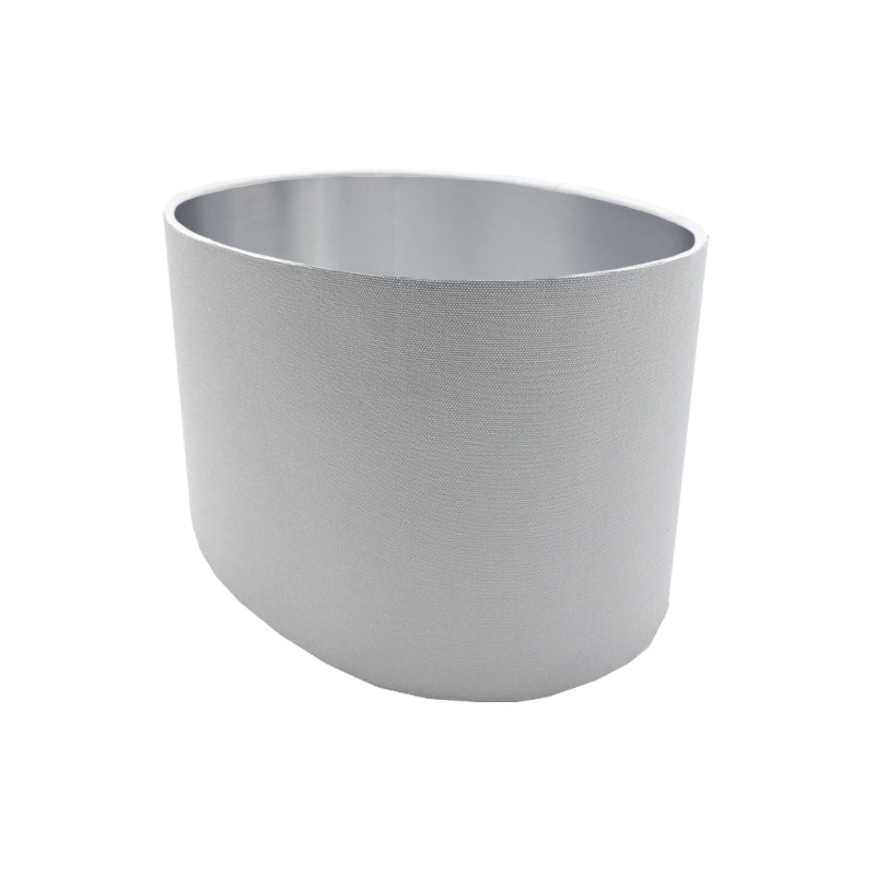 Light Grey Oval Lampshade