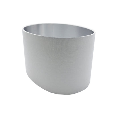 Light Grey Oval Lampshade