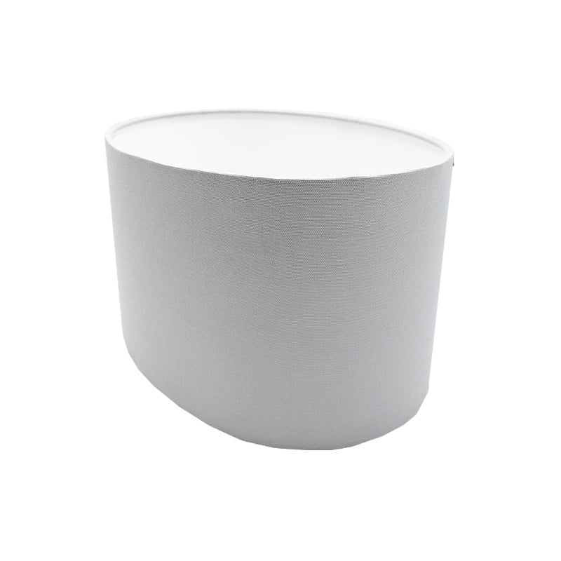 Light Grey Oval Lampshade