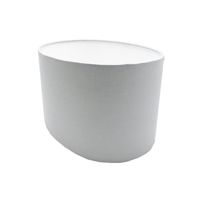 Light Grey Oval Lampshade