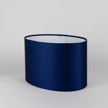 Midnight Blue Satin Oval Lampshade