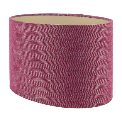 Mulberry Herringbone Oval Lampshade