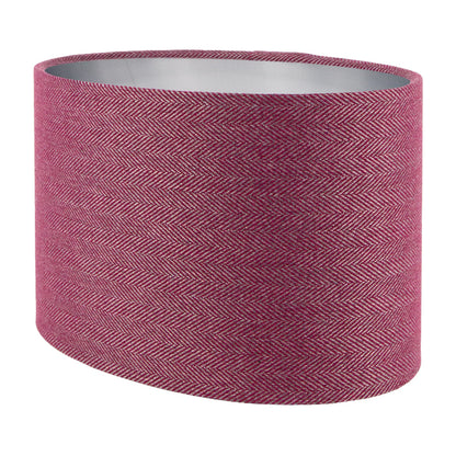 Mulberry Herringbone Oval Lampshade