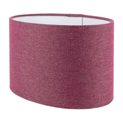 Mulberry Herringbone Oval Lampshade