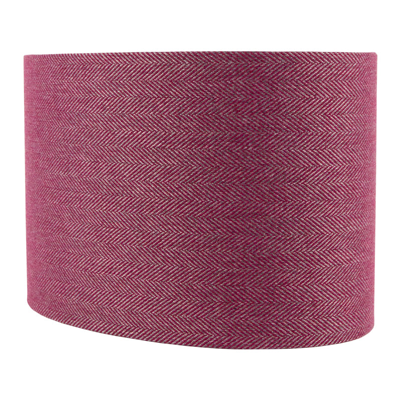 Mulberry Herringbone Oval Lampshade