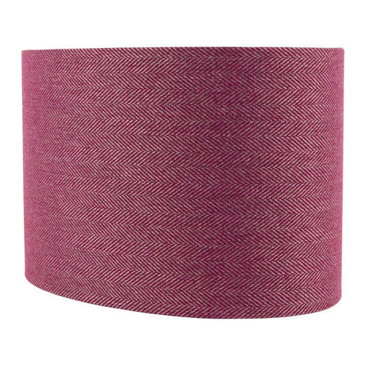 Mulberry Herringbone Oval Lampshade