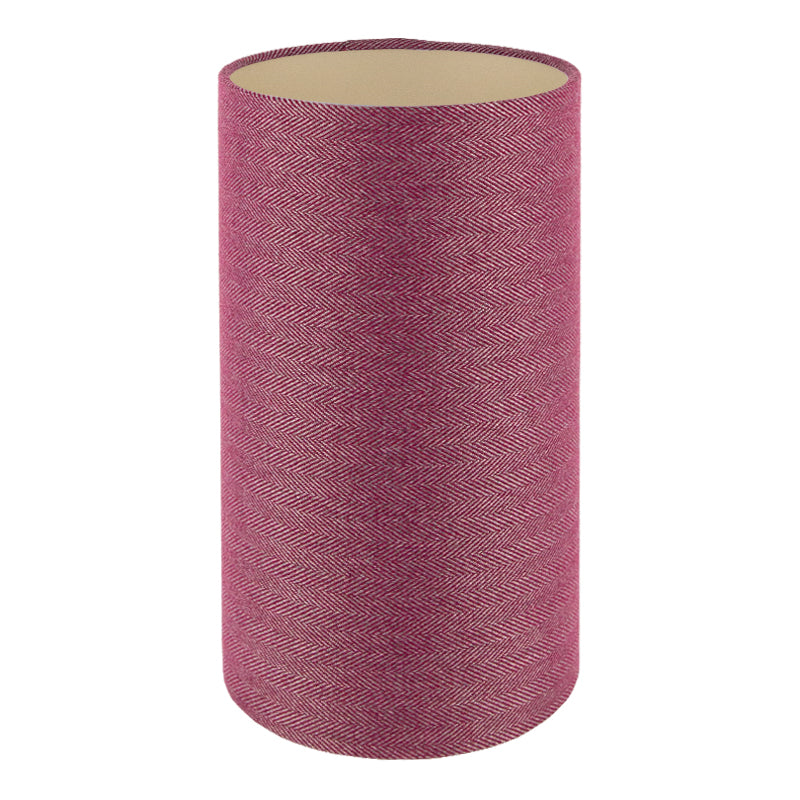 Mulberry Herringbone Tall Drum Lampshade