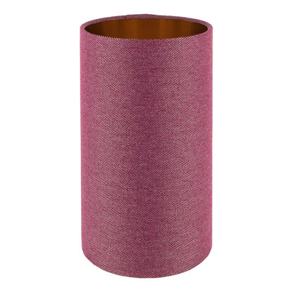 Mulberry Herringbone Tall Drum Lampshade