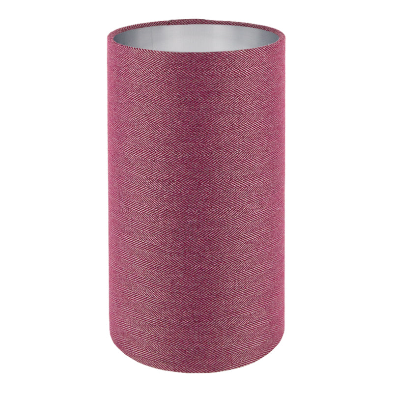 Mulberry Herringbone Tall Drum Lampshade
