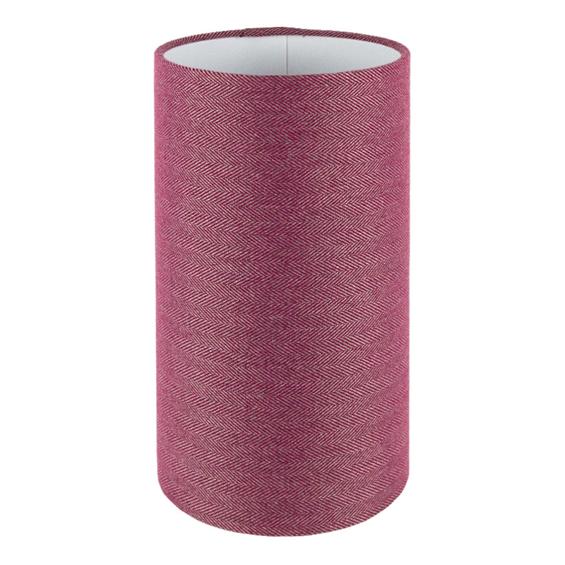 Mulberry Herringbone Tall Drum Lampshade