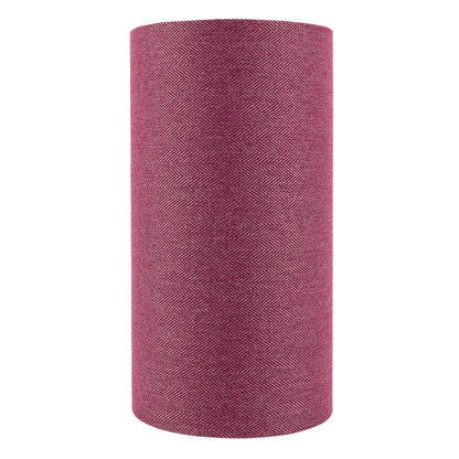 Mulberry Herringbone Tall Drum Lampshade