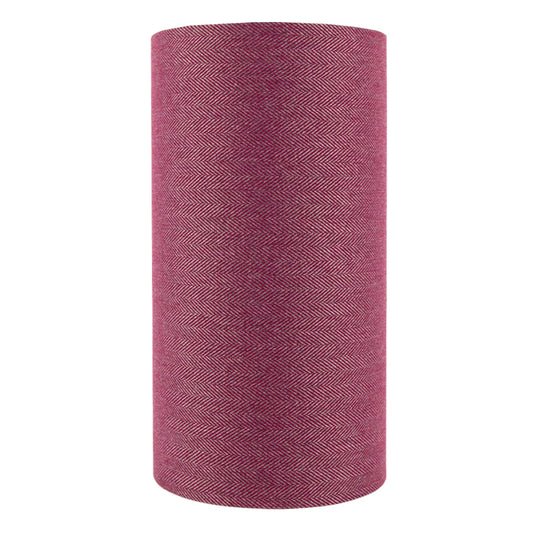 Mulberry Herringbone Tall Drum Lampshade