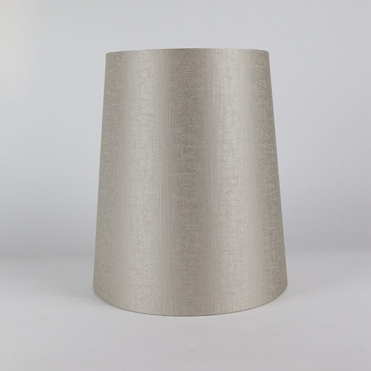 Mushroom Satin Tall French Drum Lampshade