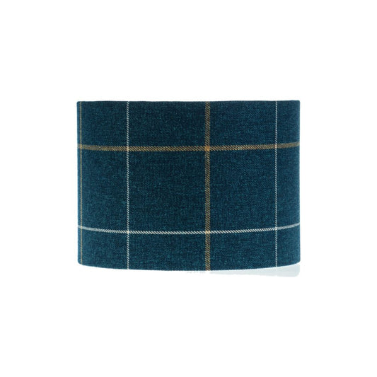 Winsford Navy Blue Tartan Drum Lampshade