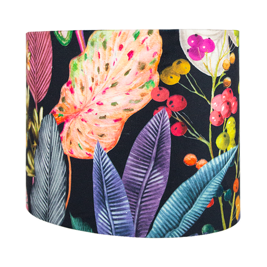 Oasis Black Velvet Oval Lampshade