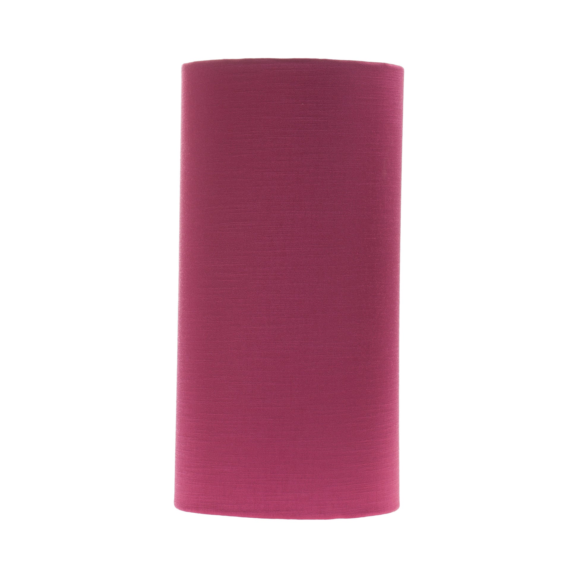 Pink Satin Tall Drum Lampshade